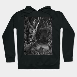 High Resolution Gustave Doré Illustration the Harpies Hoodie